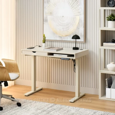 Pracovní stůl 100 HESOL - krémový