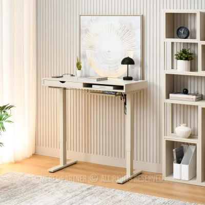 Pracovní stůl 100 HESOL - krémový