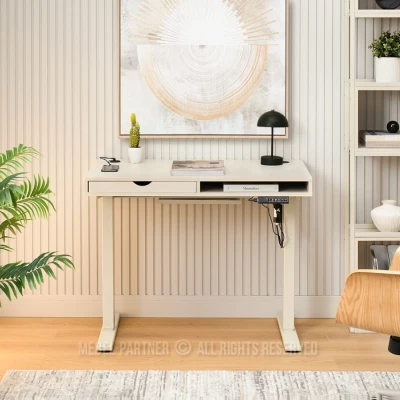 Pracovní stůl 100 HESOL - krémový