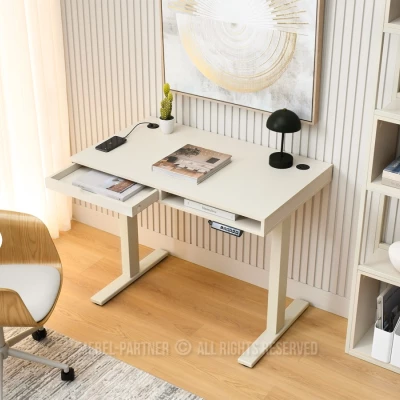 Pracovní stůl 100 HESOL - krémový