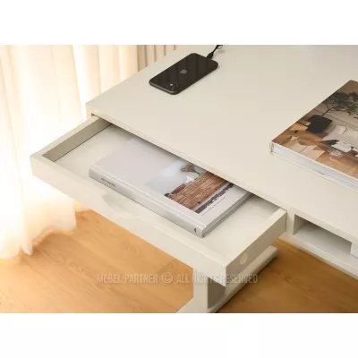 Pracovní stůl 100 HESOL - krémový