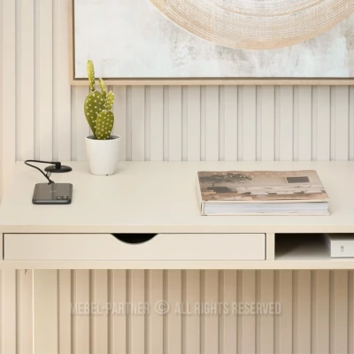 Pracovní stůl 100 HESOL - krémový