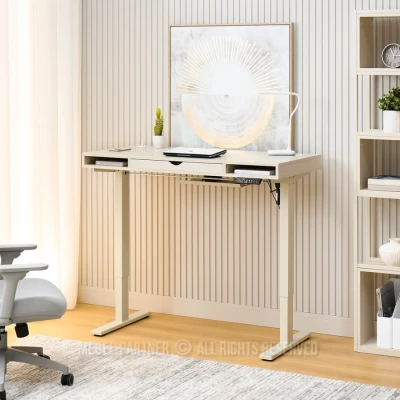 Pracovní stůl 120 HESOL - krémový