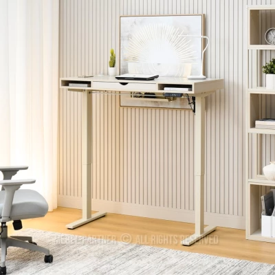 Pracovní stůl 120 HESOL - krémový