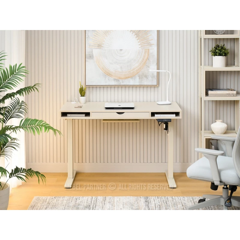 Pracovní stůl 120 HESOL - krémový