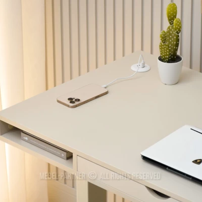 Pracovní stůl 120 HESOL - krémový