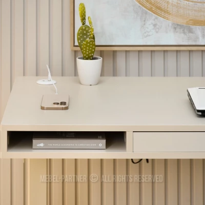 Pracovní stůl 120 HESOL - krémový