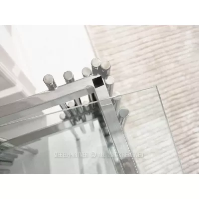 Luxusní konzolový stolek ACHIM - stříbrný