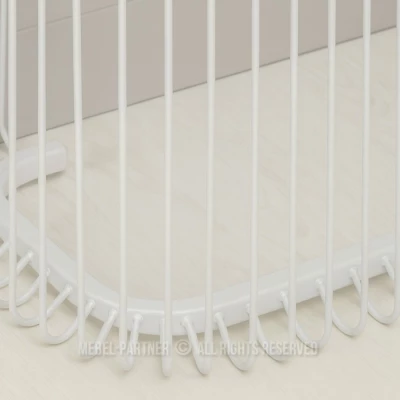 Designový konzolový stolek IRAKLI - bílý mramor / bílý