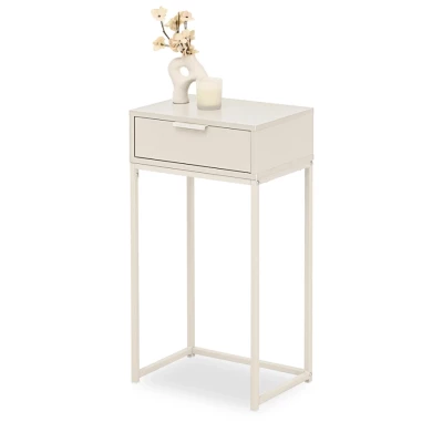 Úzký konzolový stolek NIRAI - krémový