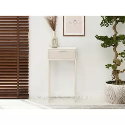 Úzký konzolový stolek NIRAI - krémový