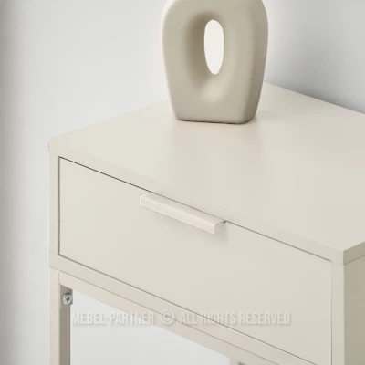 Úzký konzolový stolek NIRAI - krémový