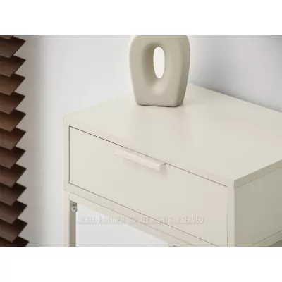 Úzký konzolový stolek NIRAI - krémový