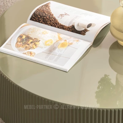 Konferenční stolek MAGNER - zelený / černý