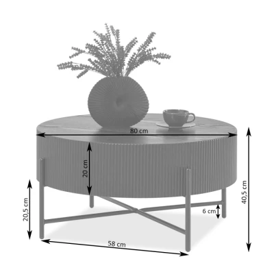 Konferenční stolek MAGNER - zelený / černý
