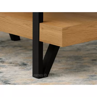 Konferenční stolek RUSLAN - černý mramor / dub