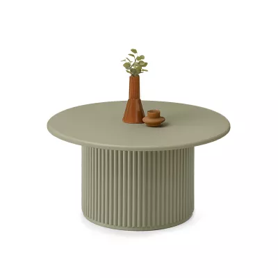 Kulatý konferenční stolek ALBAN - zelený