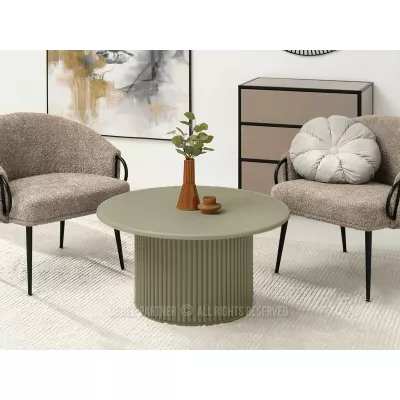 Kulatý konferenční stolek ALBAN - zelený