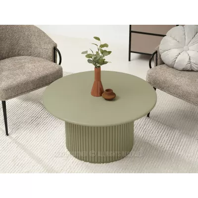 Kulatý konferenční stolek ALBAN - zelený