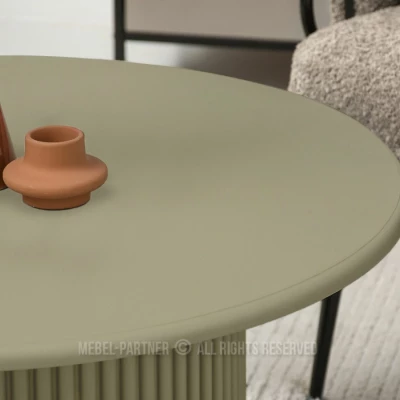 Kulatý konferenční stolek ALBAN - zelený