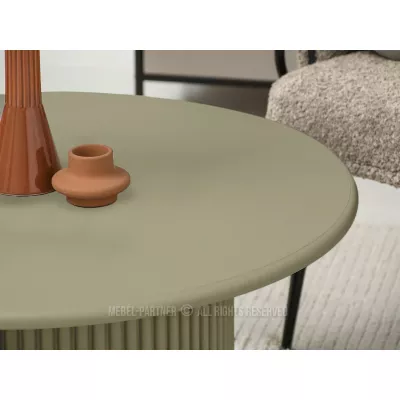 Kulatý konferenční stolek ALBAN - zelený