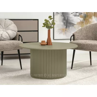 Kulatý konferenční stolek ALBAN - zelený