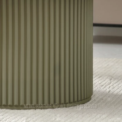 Kulatý konferenční stolek ALBAN - zelený