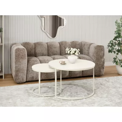 Set konferenčních stolků JACEK - krémový