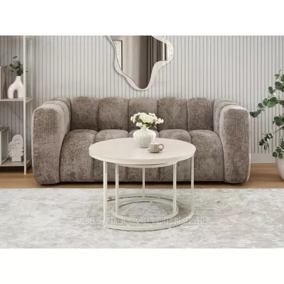 Set konferenčních stolků JACEK - krémový