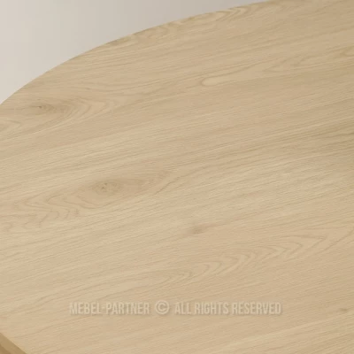 Kulatý jídelní stůl 120 KEON - dub sonoma / bílý