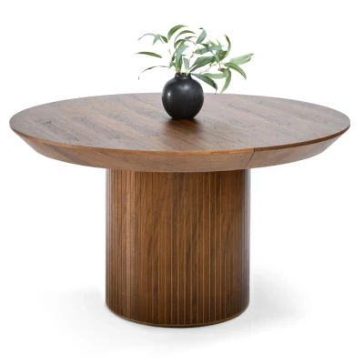 Kulatý rozkládací stůl 130(180)x130 ROWAN - ořech