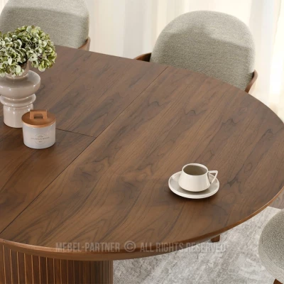 Kulatý rozkládací stůl 130(180)x130 ROWAN - ořech