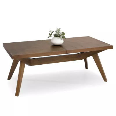 Rozkládací jídelní stůl 200(300)x100 KABUDAL - ořech