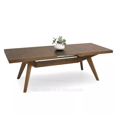 Rozkládací jídelní stůl 200(300)x100 KABUDAL - ořech