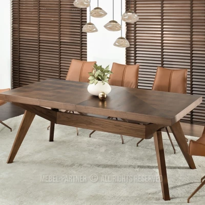 Rozkládací jídelní stůl 200(300)x100 KABUDAL - ořech