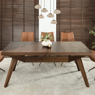 Rozkládací jídelní stůl 200(300)x100 KABUDAL - ořech