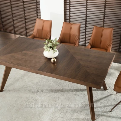 Rozkládací jídelní stůl 200(300)x100 KABUDAL - ořech