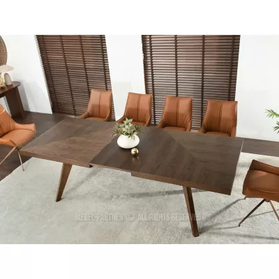 Rozkládací jídelní stůl 200(300)x100 KABUDAL - ořech