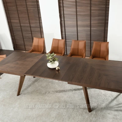 Rozkládací jídelní stůl 200(300)x100 KABUDAL - ořech