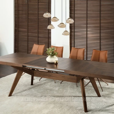 Rozkládací jídelní stůl 200(300)x100 KABUDAL - ořech