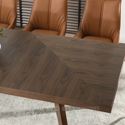 Rozkládací jídelní stůl 200(300)x100 KABUDAL - ořech