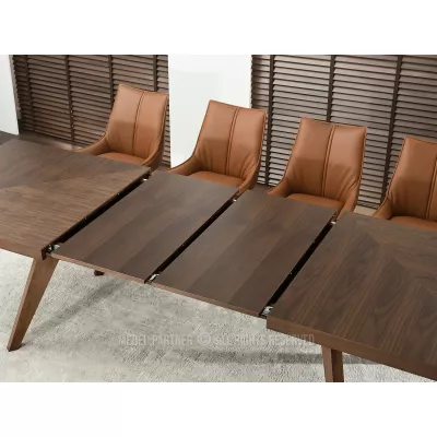 Rozkládací jídelní stůl 200(300)x100 KABUDAL - ořech