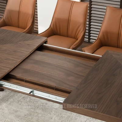 Rozkládací jídelní stůl 200(300)x100 KABUDAL - ořech