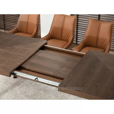 Rozkládací jídelní stůl 200(300)x100 KABUDAL - ořech