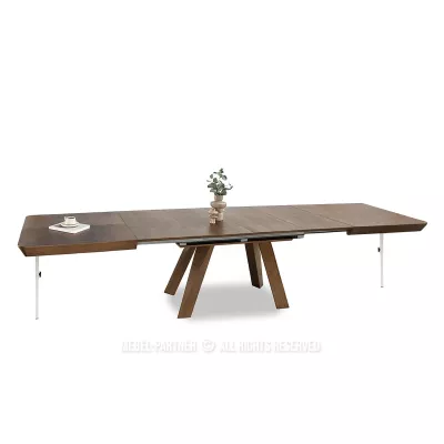 Rozkládací jídelní stůl 180(380)x100 ZENON - ořech