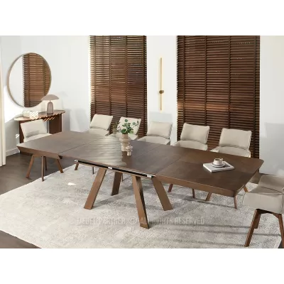 Rozkládací jídelní stůl 180(380)x100 ZENON - ořech