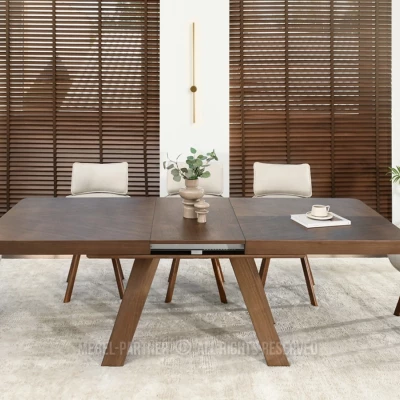 Rozkládací jídelní stůl 180(380)x100 ZENON - ořech