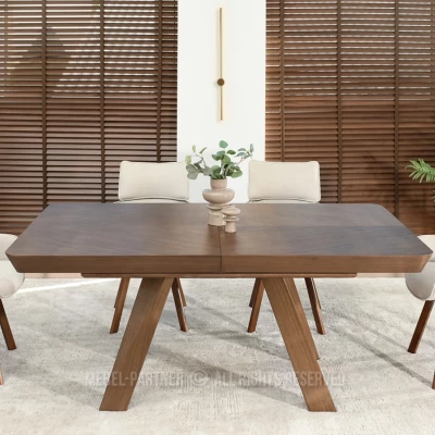 Rozkládací jídelní stůl 180(380)x100 ZENON - ořech