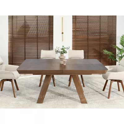 Rozkládací jídelní stůl 180(380)x100 ZENON - ořech