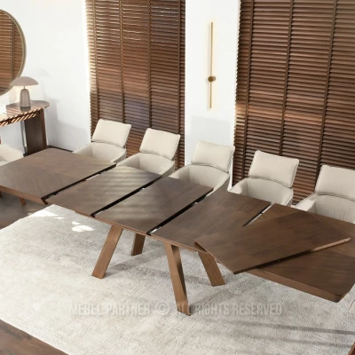 Rozkládací jídelní stůl 180(380)x100 ZENON - ořech